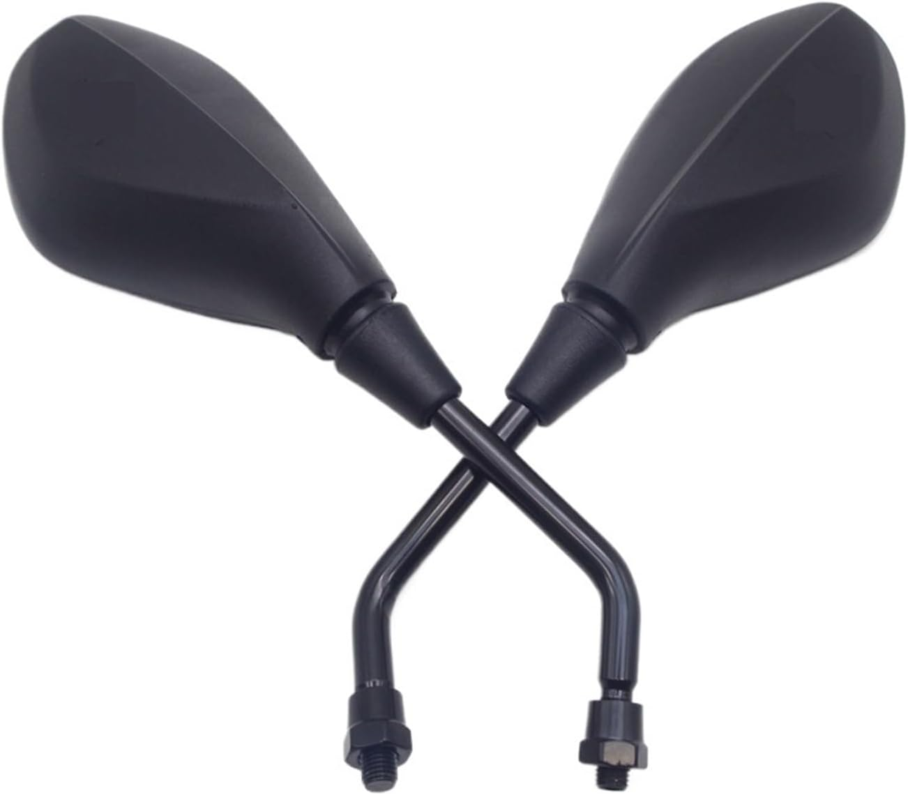 Jiningqiuguodianzi Universal Motorcycle Side Mirror Rear View Mirrors Black Retrovisor Moto Compatible with Triumph Tiger 800 Vn900 Bajaj Suzuki Vstrom Dl650 (Color : Black) image number 3