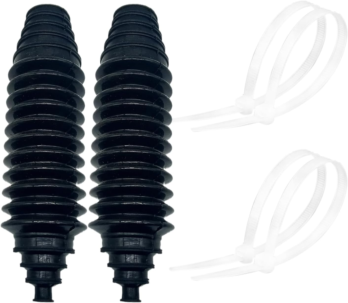 Carmoeignin Universal Silicone Rack and Pinion Steering Boot with Cable Ties,Fit Almost Any Vehicle,Stretchable,Tensile Resistance (Black) image number 4