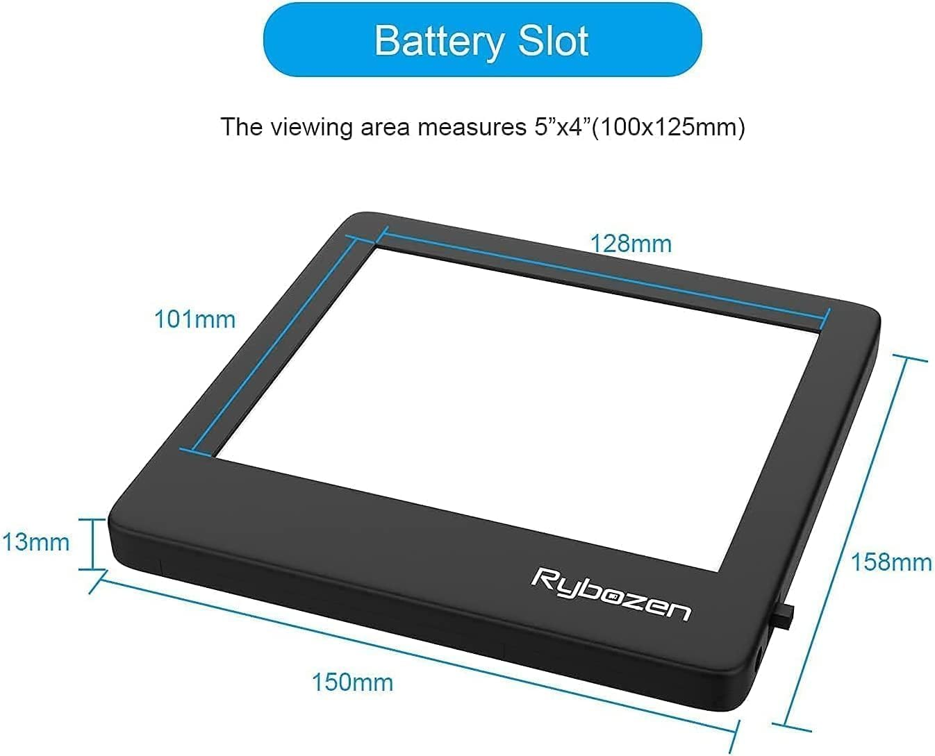 Rybozen Ultra-Thin Portable Slide Scanner 5 X 4 Inches LED Light Panel Photo Slides Negatives and Film Viewer image number 3
