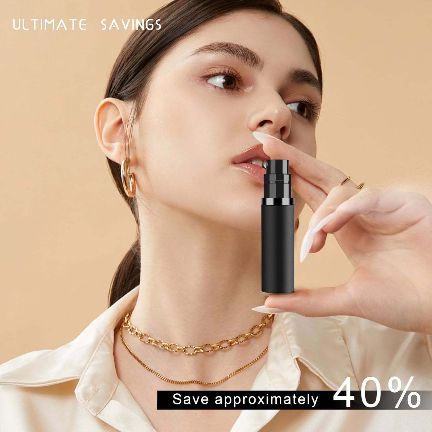 5Ml Perfume Atomiser - Refillable Travel Perfume Spray Bottles &ndash; Leakproof Aluminum Atomizer for Fragrance,Silver - Blue image number 4