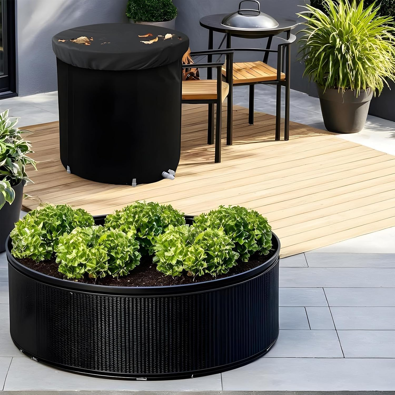 Ice Bath Cover Lid | Adjustable Elastic Ring Cold Soak Oxford Cloth Bathtub Cover | with Cold Iron Foil Insulation Cold Soak Bathtub Cover, for Fitness Lovers image number 6