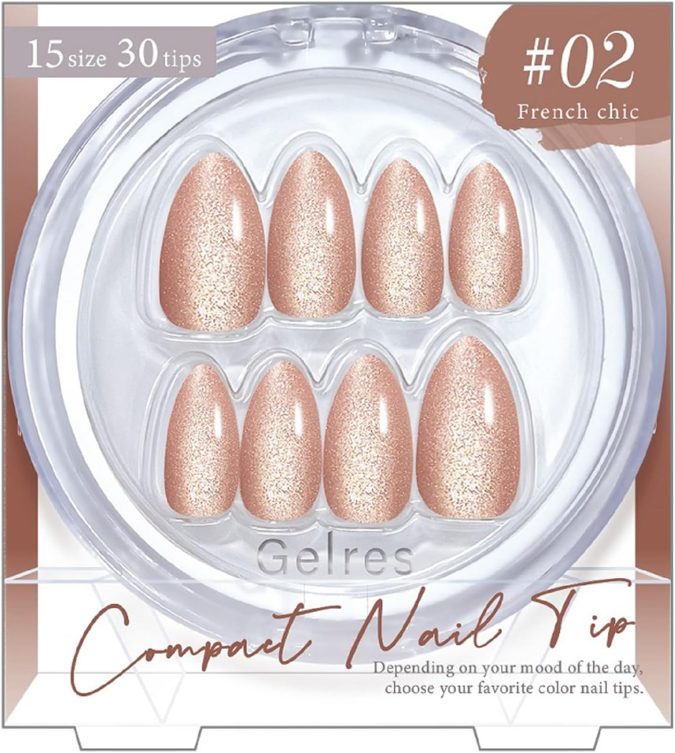 ST Geris Compact Nail Tip GCN 1301 Ecrubert (Pack of 30)