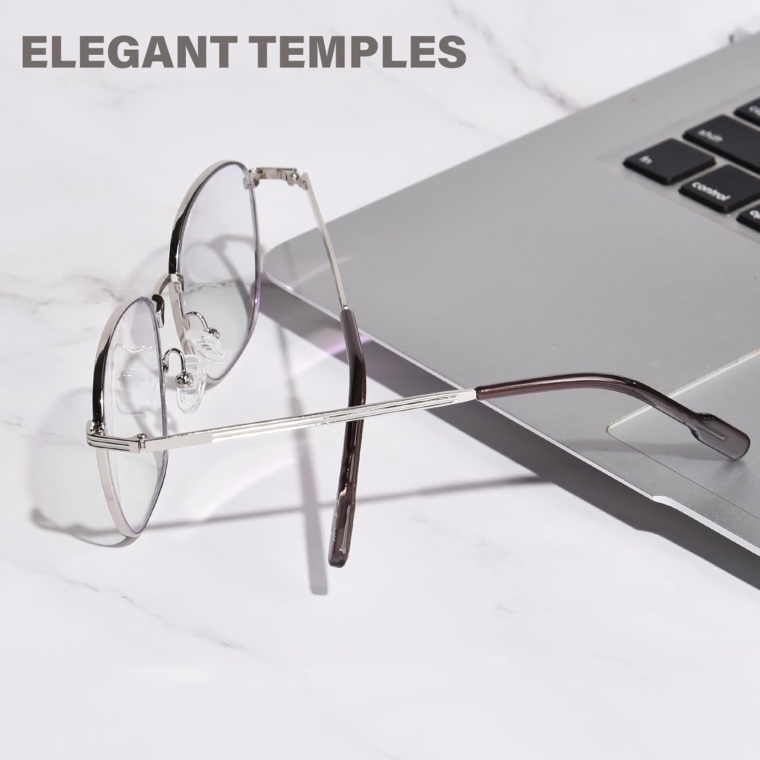 OPTOFENDY Oversized Blue Light Blocking Glasses for Women, anti Eyestrain & UV Protection Square Computer Eyeglasses