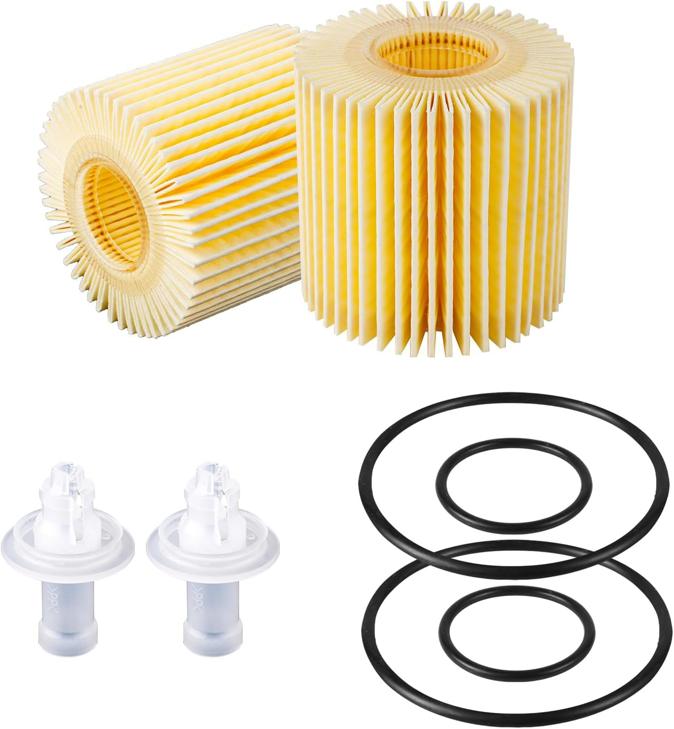 Engine Oil Filter, Oil Filter with Drain Plug Gasket Compatible with Toyota Rav4 Highlander Sienna & Lexus NX200T Rx350/450H/450Hl & Lotus