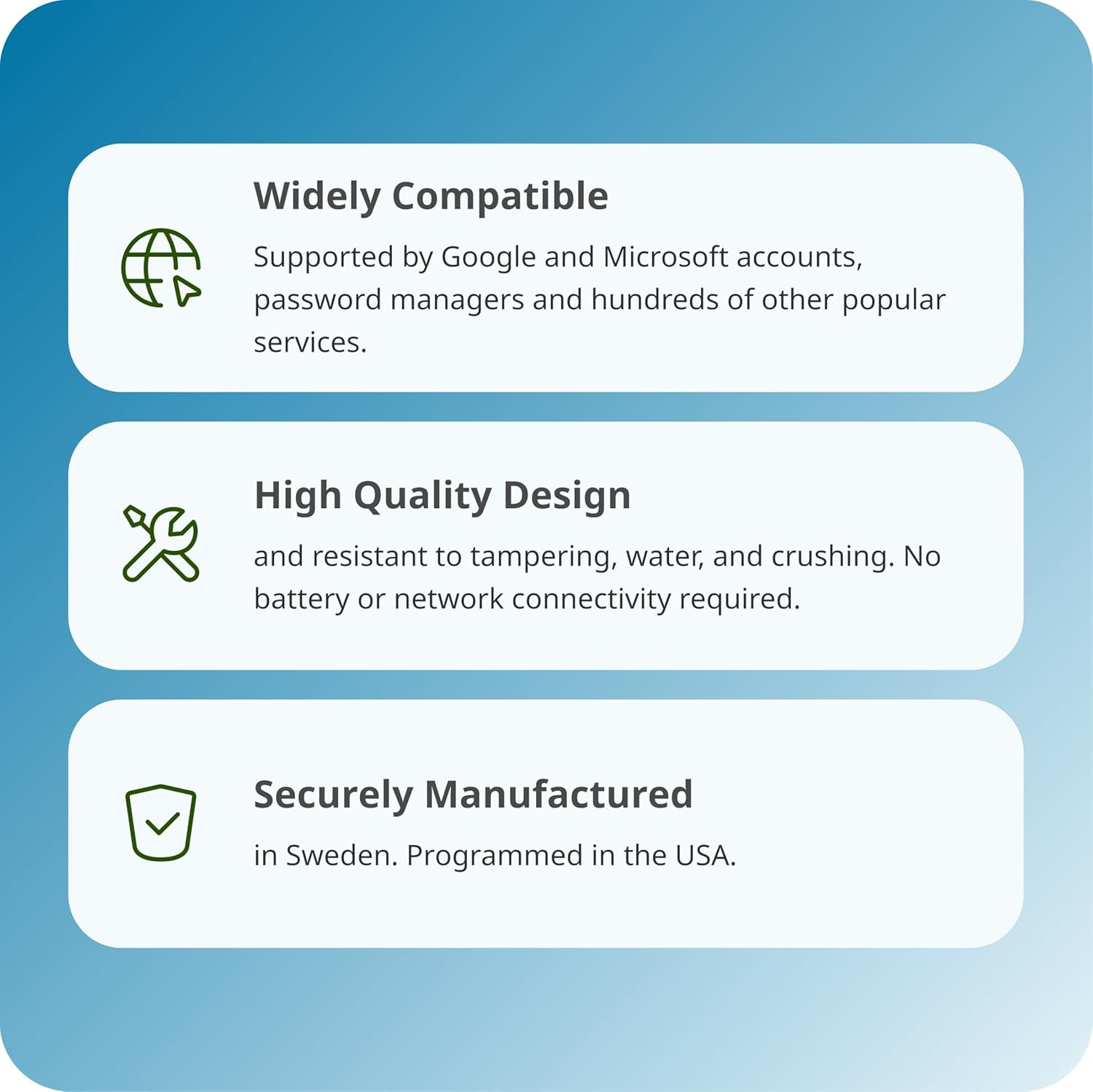 Yubico Yubikey 2FA Security Key Black NFC USB-A image number 1