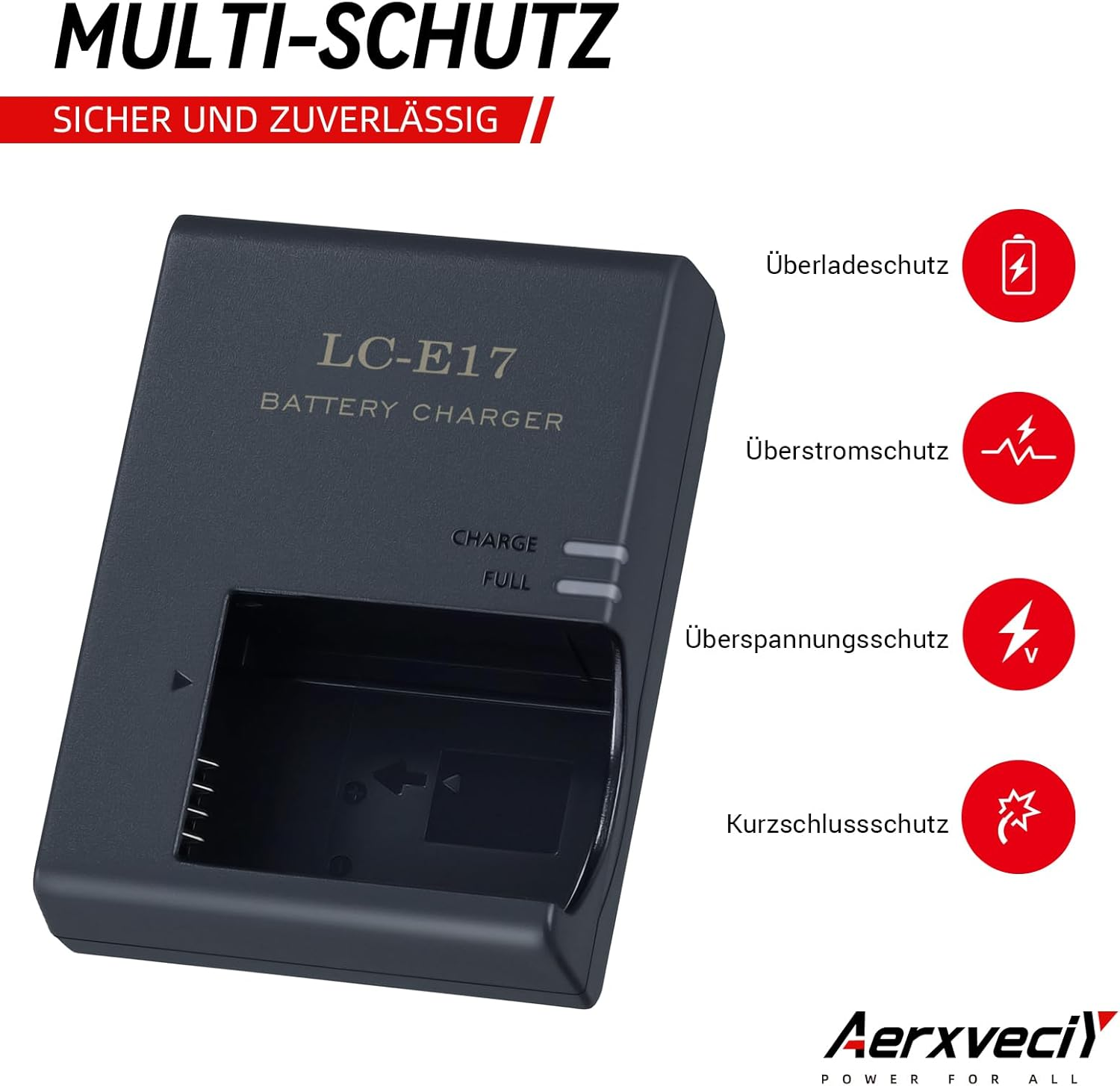 LC-E17 Battery Charger for Canon LC-E17 LP-E17 Battery for EOS Rebel T7I T6I T6S SL3 SL2 77D 8000D 800D 760D 750D 200D M6 M5 M3 Kiss X8I DSLR Cameras & More image number 4