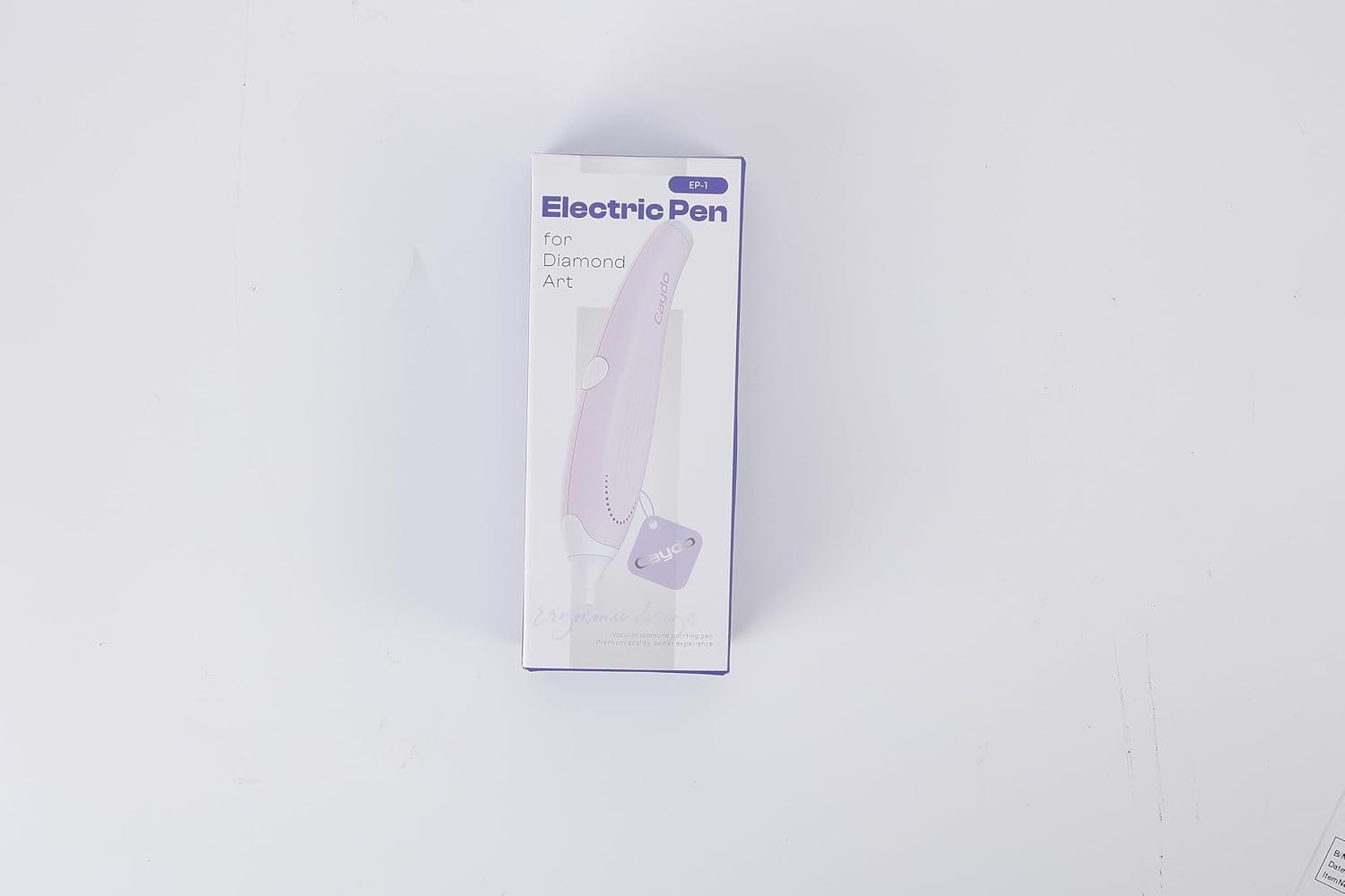 Caydo Wired Electric Diamond Painting Pen (Plug-In Use), E-Painter for Diamond Painting - Ergonomic Vacuum Tool with 2-Tips, Diamond Art Accessories Tools for Setting Diamonds without Wax (Pink)