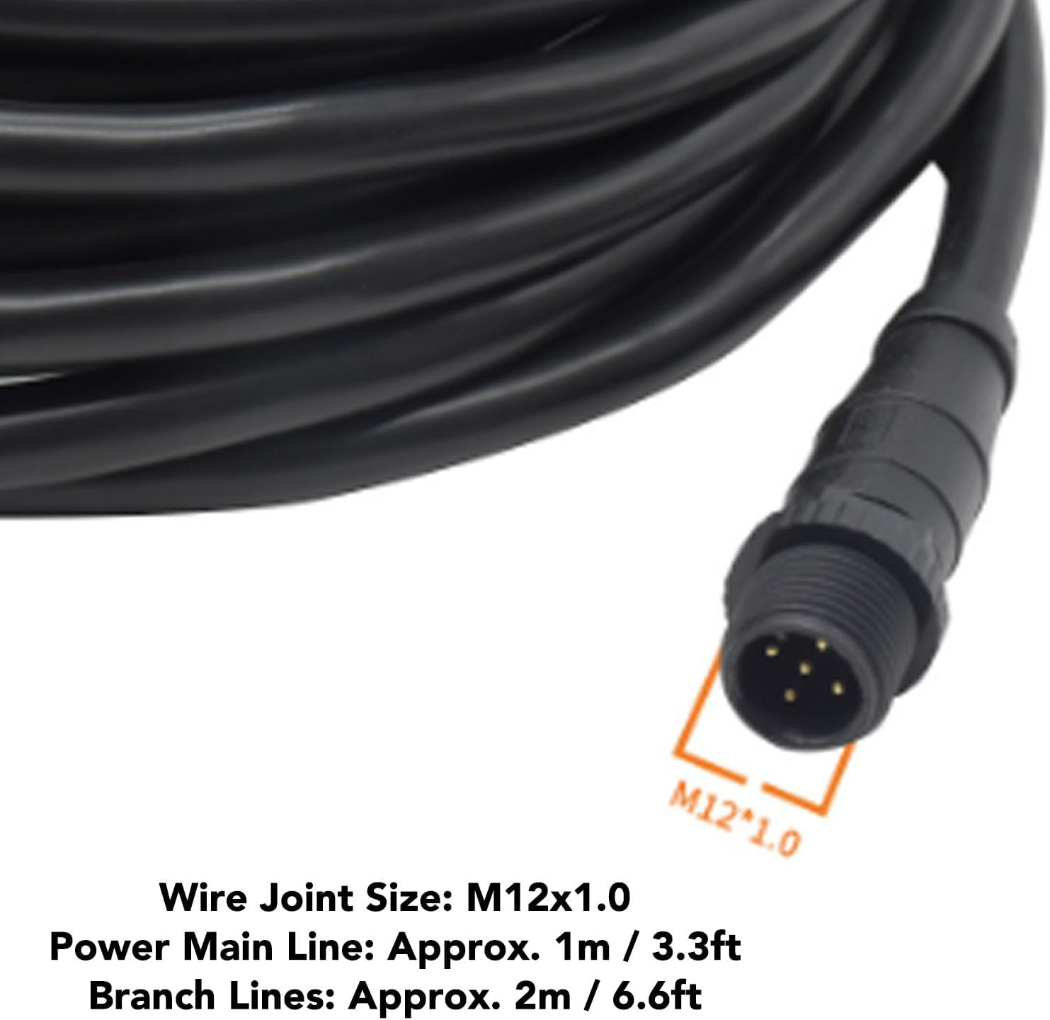 Pyhodi Marine NMEA 2000 Backbone Cables Drop Cables Tees Terminators Starter Kit with Dual 3 Way Connector, IP67 Rated, for NMEA 2000 Networks, Engine Data, Radios, GPS image number 5
