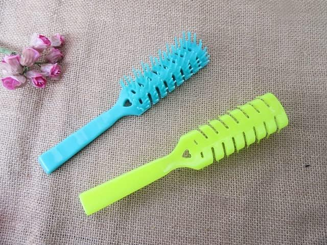 4X12Pcs Candy Color Comfort Hairbrush Combs Mixed Wholesale