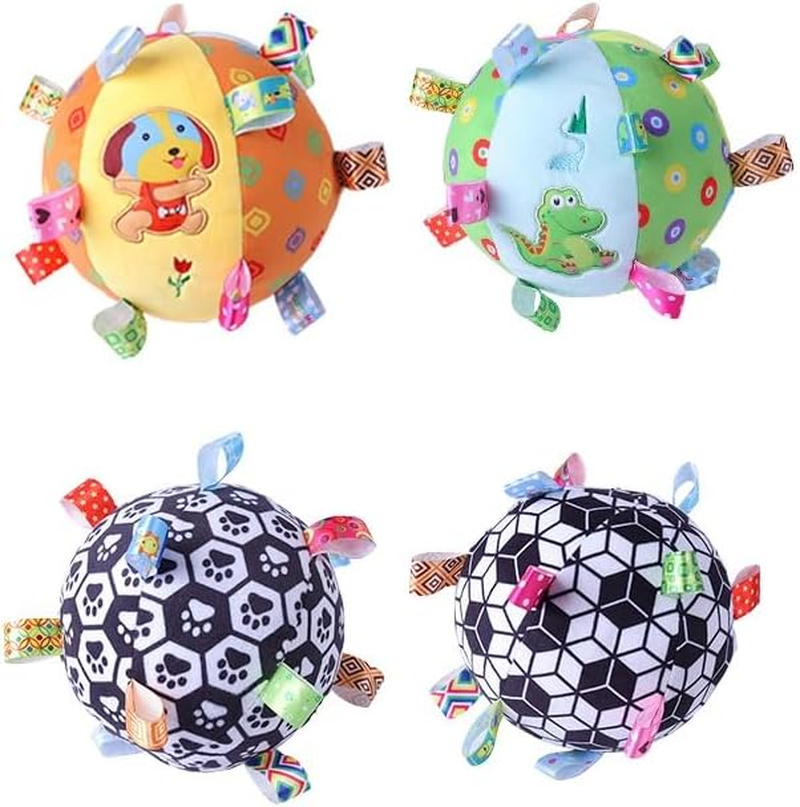 Interactive Dog Toys for Boredom, Dog Soccer Ball with Straps, Active Rolling Bouncing Ball for Dogs, Moving Dog Toy Jumping Chasing Bell Record for Small Medium Large Pet (Green)