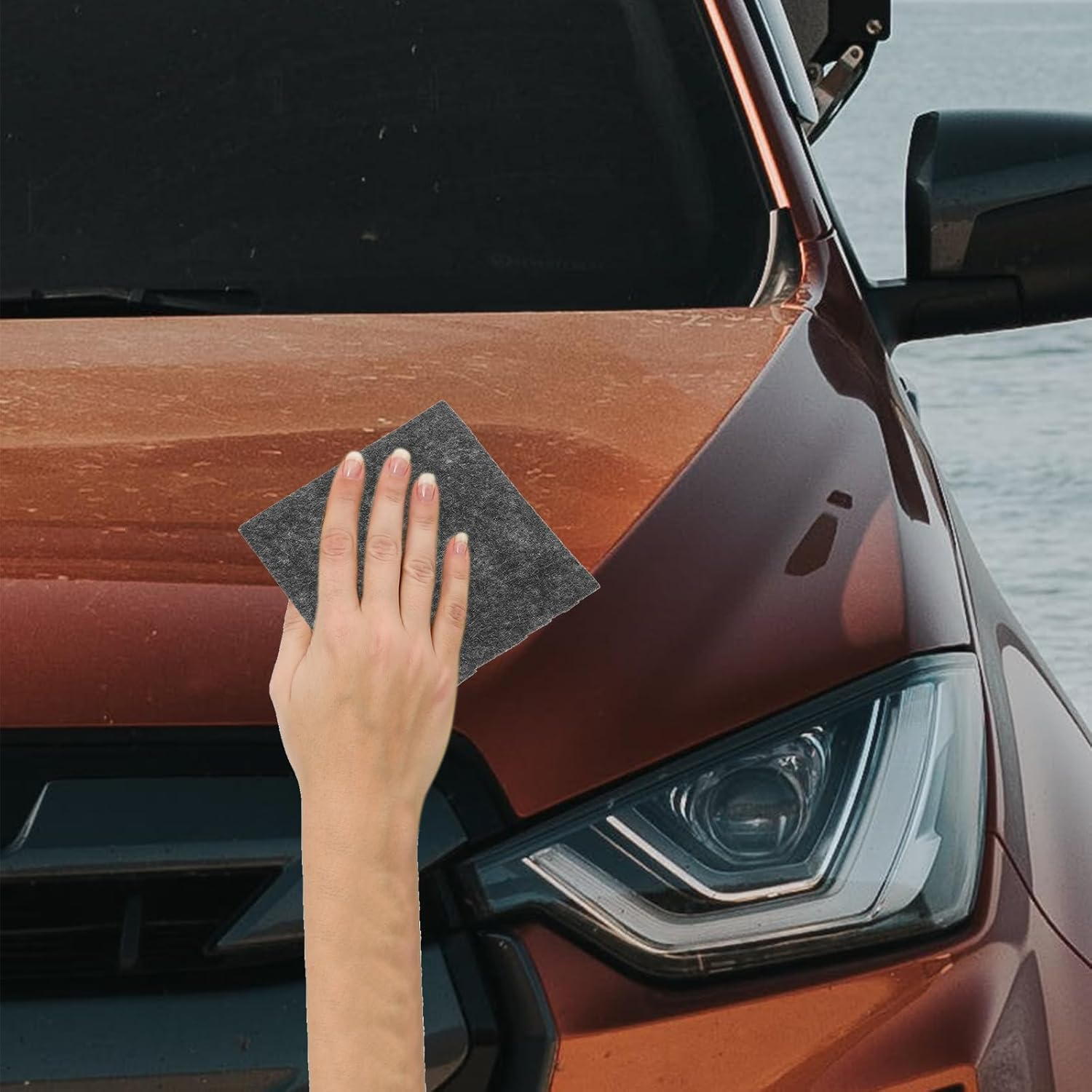 Iplusmile 4Pcs Nano Sparkle Cloth for Car Scratch, Multi-Purpose Sparkle Cleaning Cloth Easy to Repair Small Scratched Water Spots Remover Paint Residues for All Cars image number 6