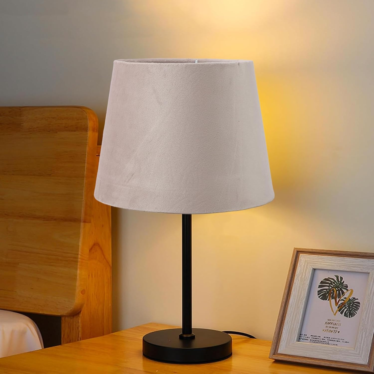 Lamp Shades, 6.5 X 8.5 X 6.3 Inch Modern Fabric Lampshade, Small Handmade Lampshade for Table Lamp Chandeliers Wall Floor Bedside Lamp, Easy Assembly Required (Beige) image number 4