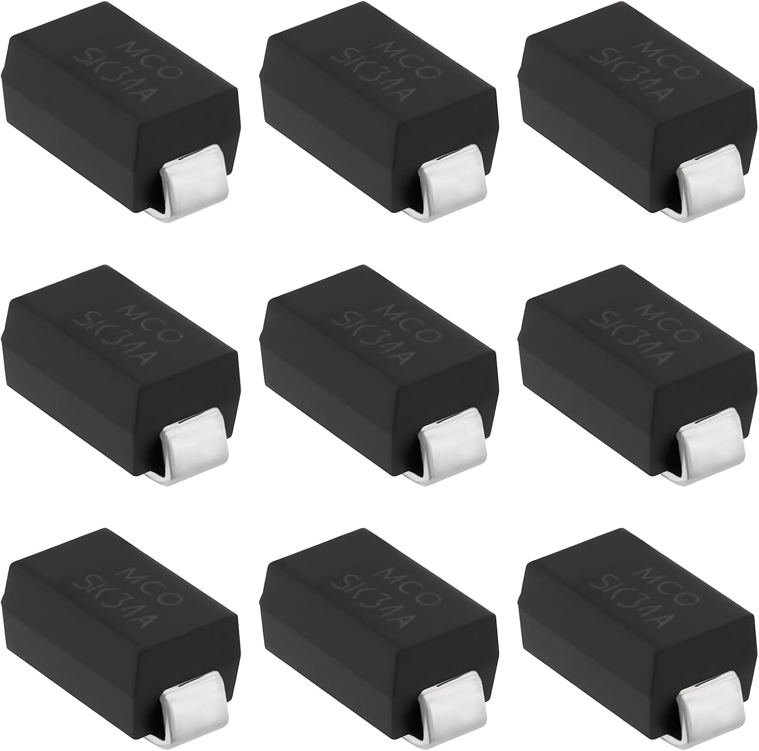 Emsea 50Pcs SK34 Schottky Diodes, 40V 3A SMA for Solar Panel Controller, PCB Circuit Board