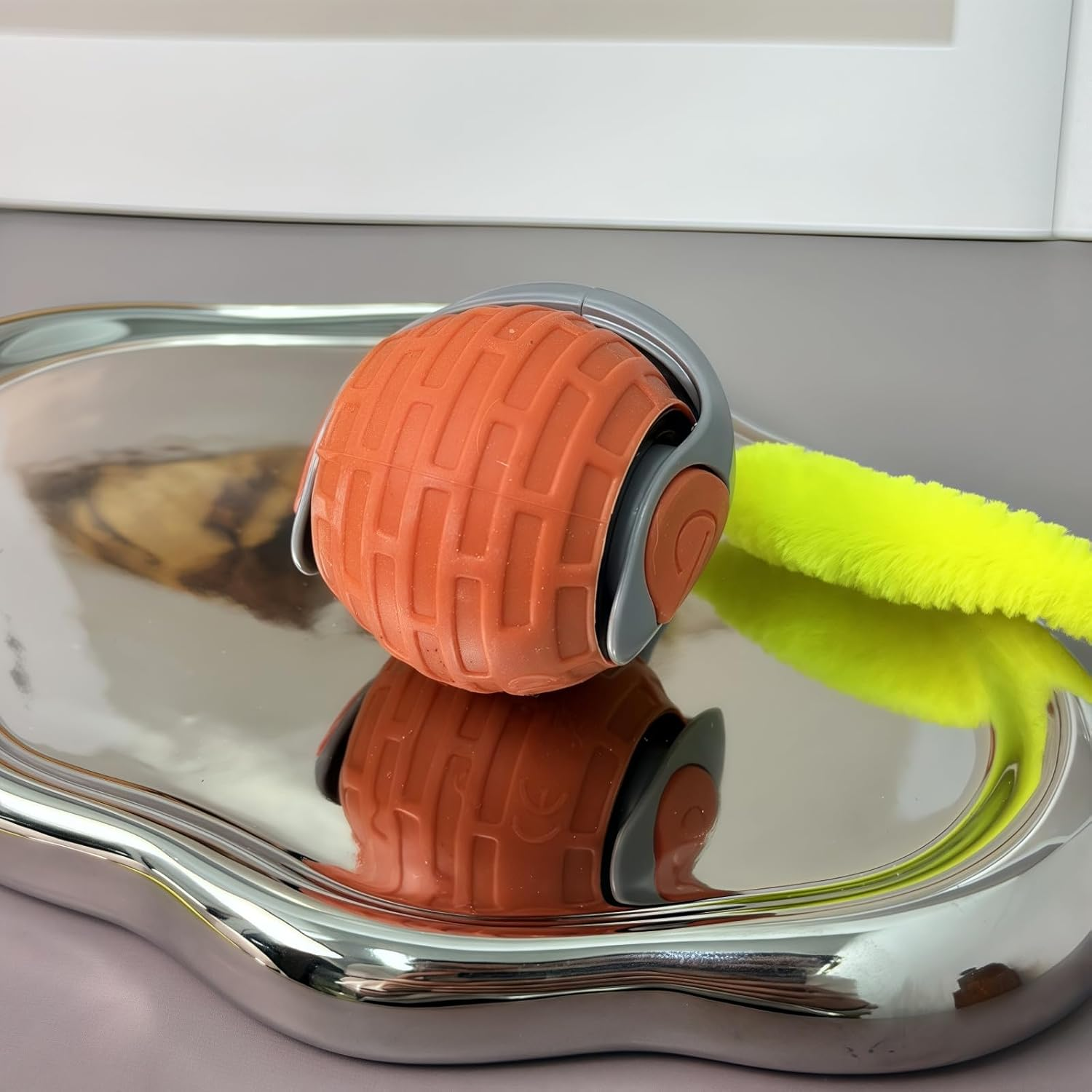 Interactive Cat Ball Toy, Electric Cat Ball Toy, 2025 Upgrade Interactive Cat Toy Ball, Automatic Moving Cat Toy Suitable for Active and Playful Cats (Tangerine) image number 2