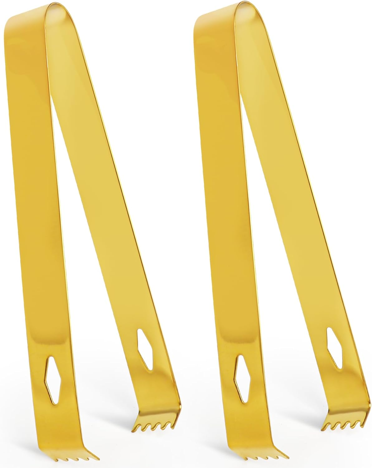 2 Pack Ice Tongs 5.9 Inch Small Serving Tongs Food-Grade Small Tongs for Appetizers Stainless Steel Sugar Tongs Ice Tongs for Ice Bucket Party Coffee Bar, Silver