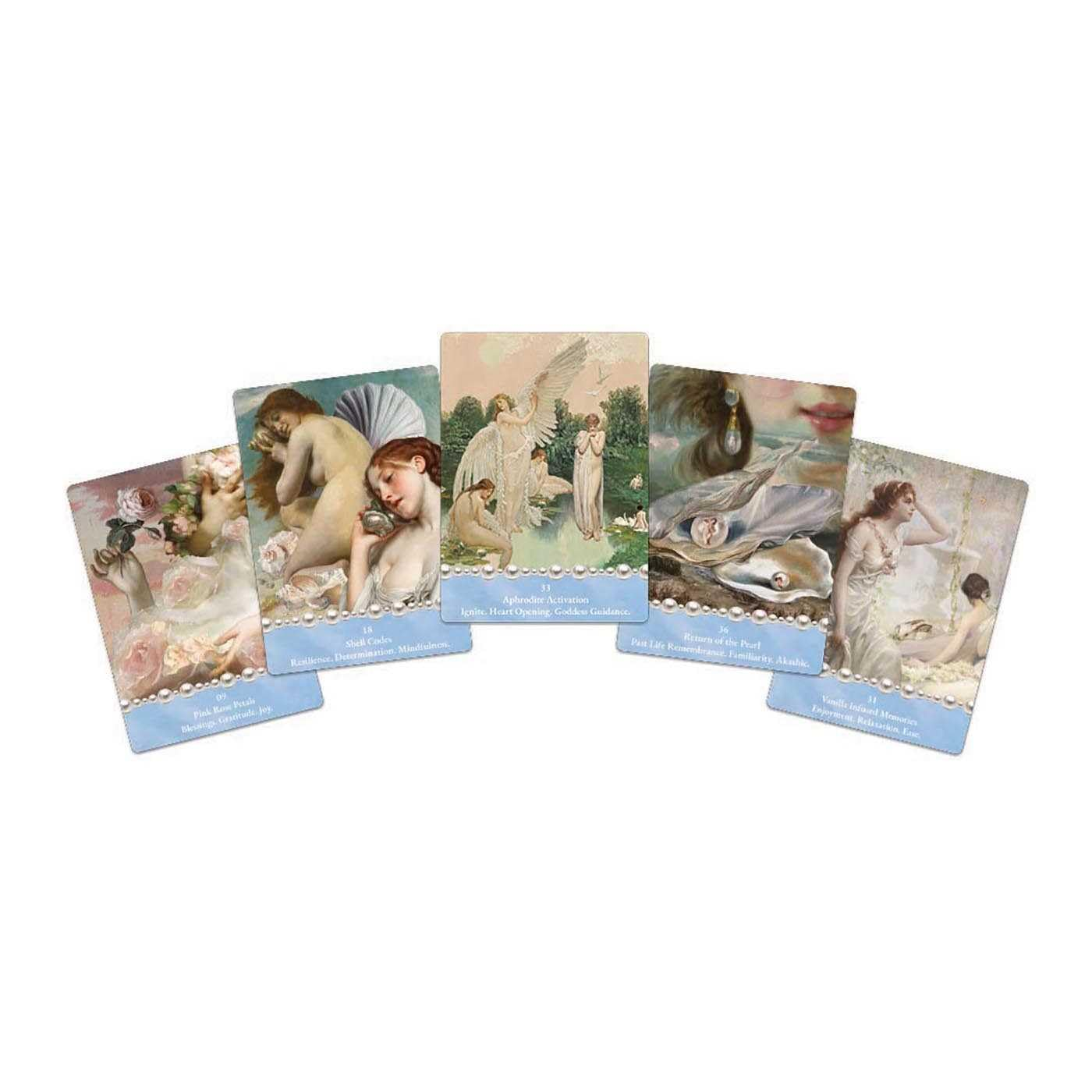 The Cosmic Pearl Oracle: Embark on a Journey of Sacred Love and Infinite Wisdom with Divine Feminine Guidance (44 Full Color Cards and 120-Page Full-Color Guidebook) image number 2
