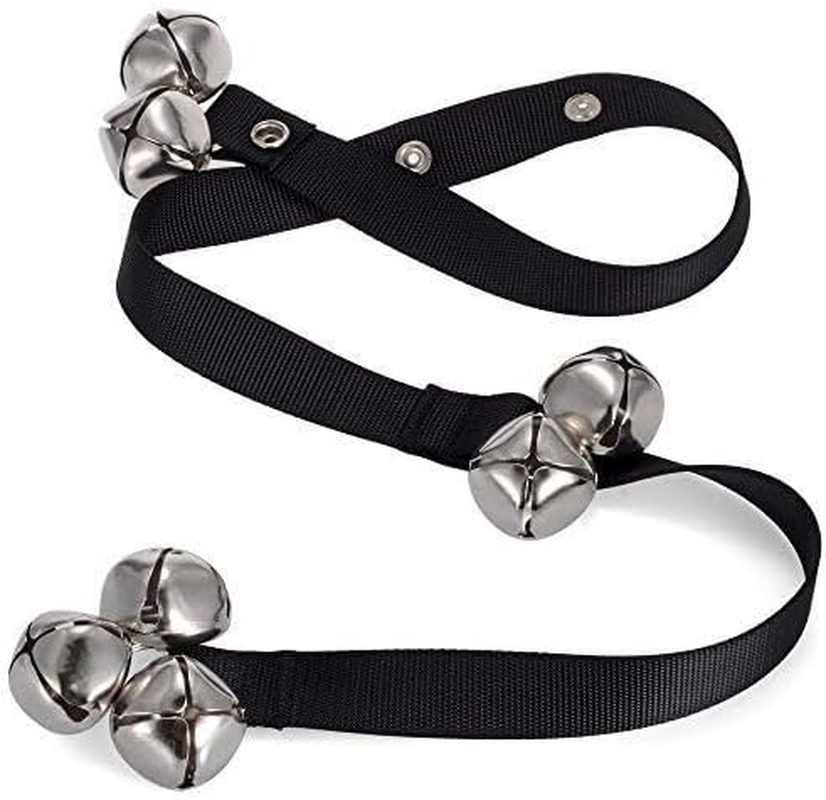 Pet Doorbells - Efficient Potty Training Tool - Ideal for Housetraining Dogs -Dog Toilet Training Bell-Dog Out Bell (Black, One Size)