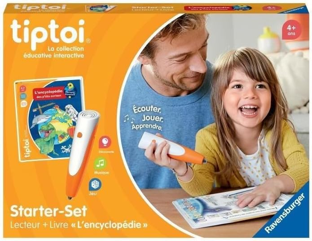 Ravensburger - Tiptoi Starter Set - Reader + Book 'L'Encyclop&eacute;die Des P'Tits Curieux' - Electronic Educational Game without Display from 4 Years - French Version - 00176 image number 5