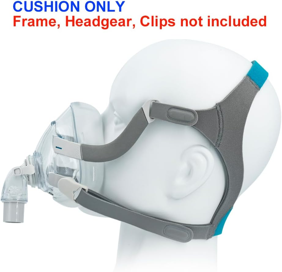 2-Pack Replacement Cushion for Airfit F20 (M) - Full Face F20 Mask Cushion Replacement - Covers Nose & Mouth (M) image number 4