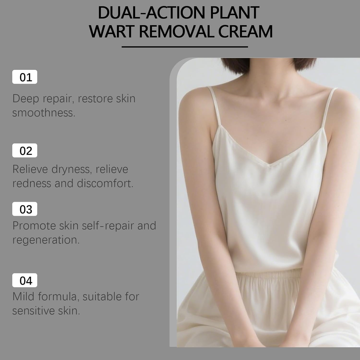 Keratin Erase Dual-Action Renewal Cream,Black and White Rice Cream,Professional Hydrating Care,Natural Body Serum Suitable for All Skin Types image number 3