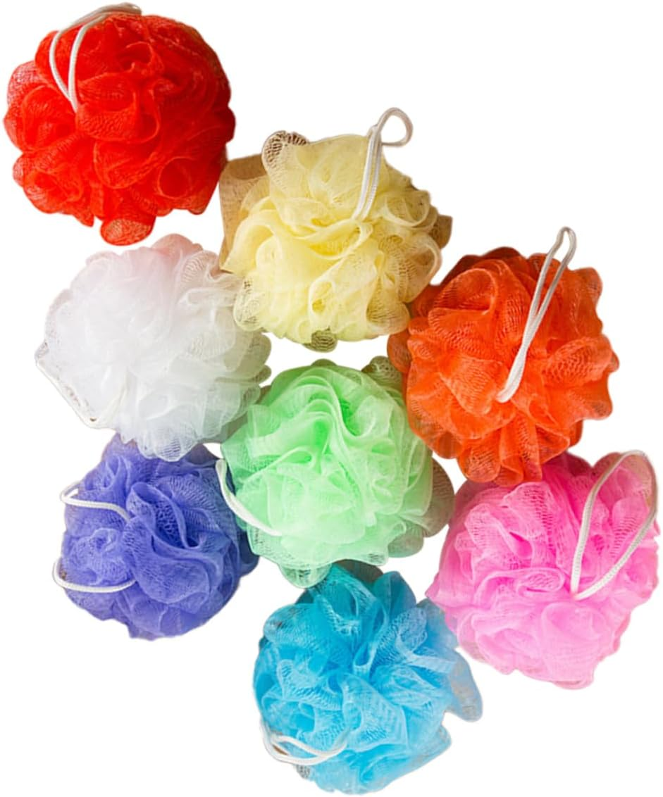 16Pcs Soft Mesh Bath Exfoliating Shower Sponges for Gentle Skin Care Multi-Color Body Wash Scrubbers Bathroom Accessories for Cleaning and Soothing Skin image number 5