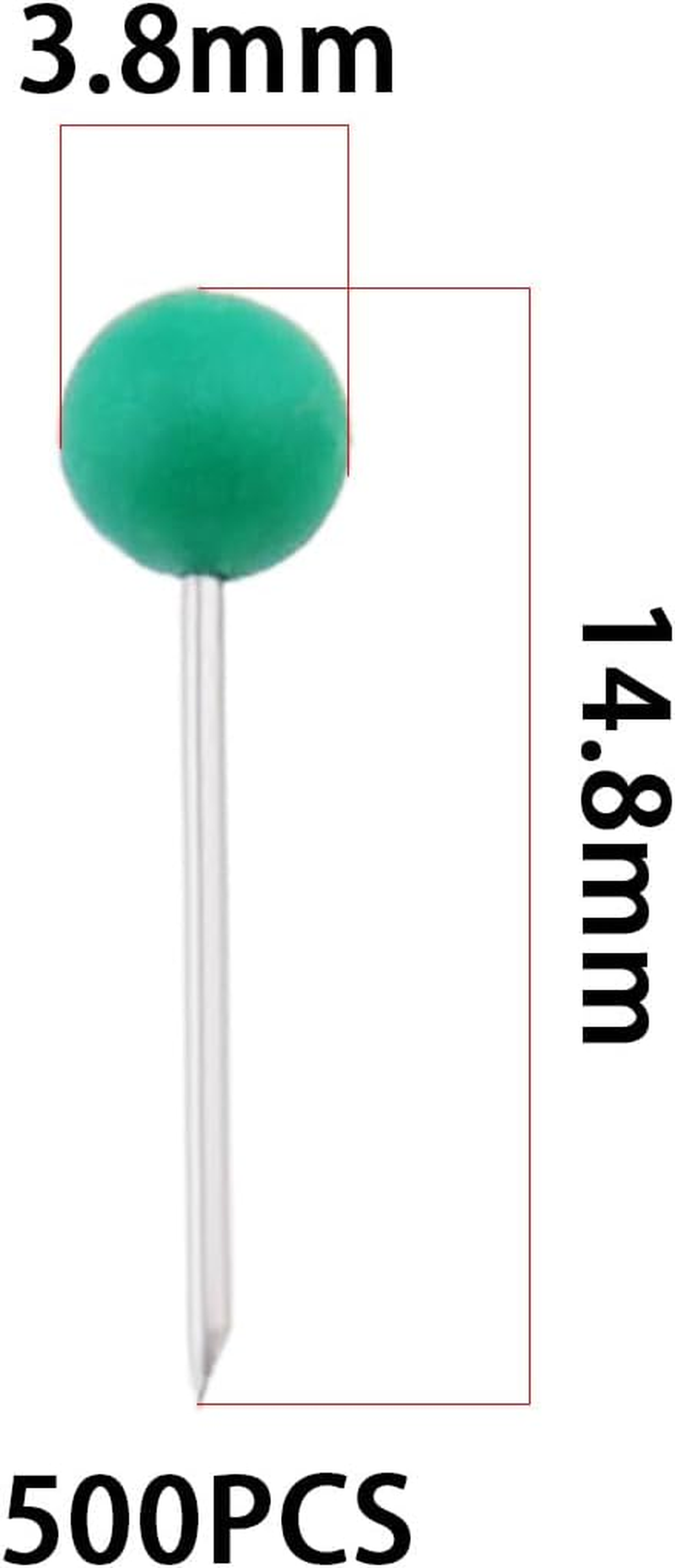 Ecsing 500PCS Carp Fishing Line Winder Pin 3.8X14.8Mm Positioning Pin Fit for a Various of Carp Fishing Rig Safe Boxes for Carp Hair Rigs Ronnie Rigs Color Mixed image number 3