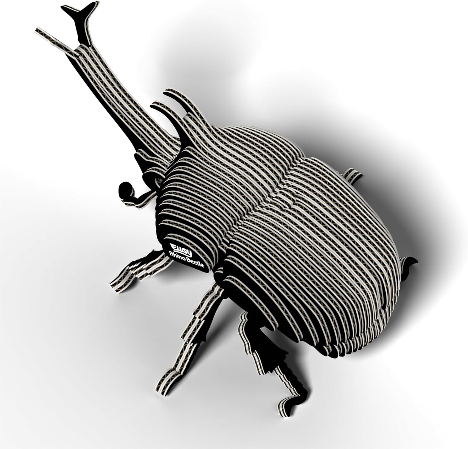 EUGY 113 Rhino Beetle 3D Puzzle - 34 Piece Eco-Friendly Educational Toy Puzzle for Boys, Girls & Kids Ages 6+ image number 4