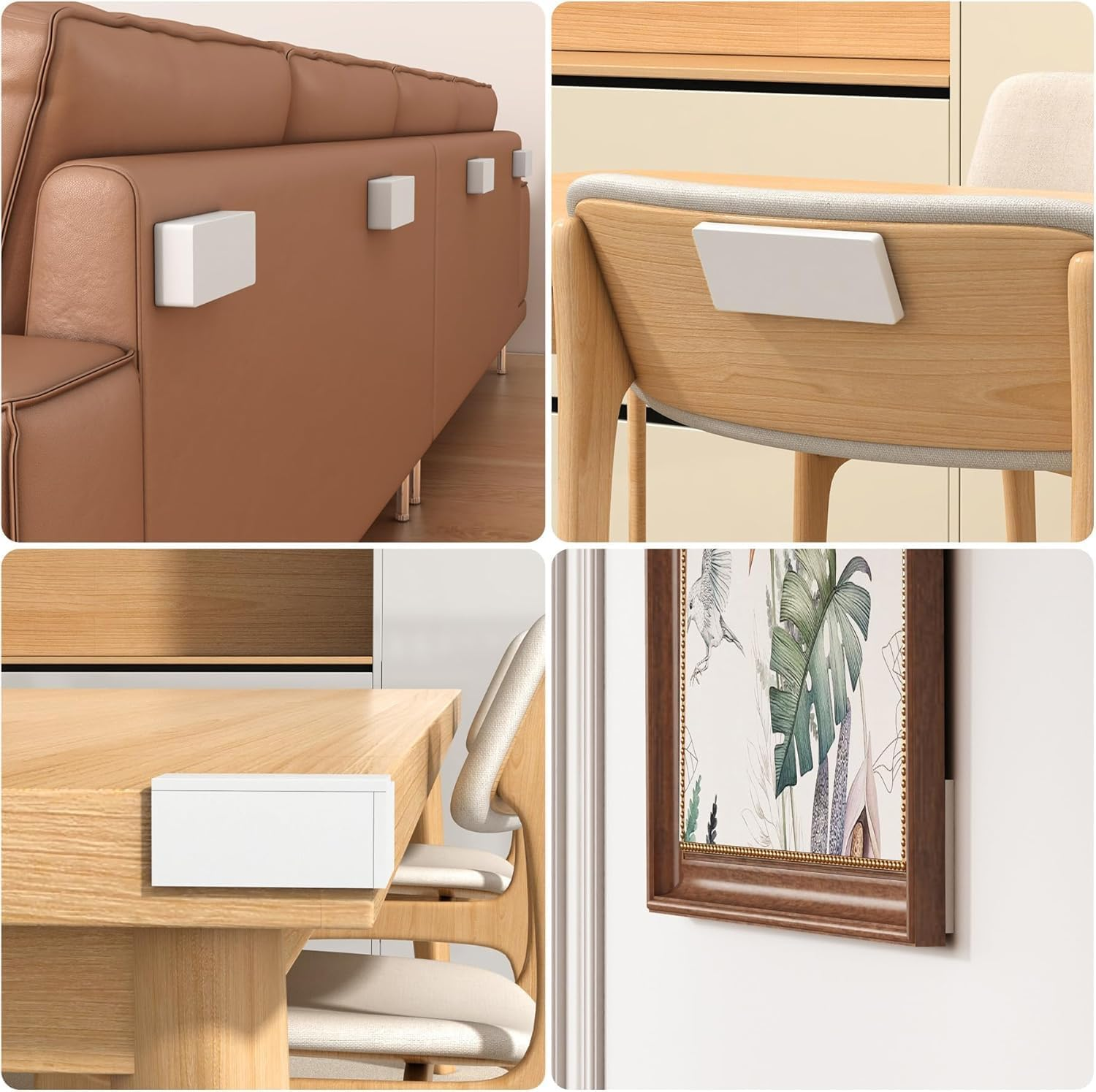 EVA Foam Headboard Pads, 20Pcs EVA Foam anti Shake Furniture Pads, Anti-Vibration Soundproof Pad for Bed Frame image number 2