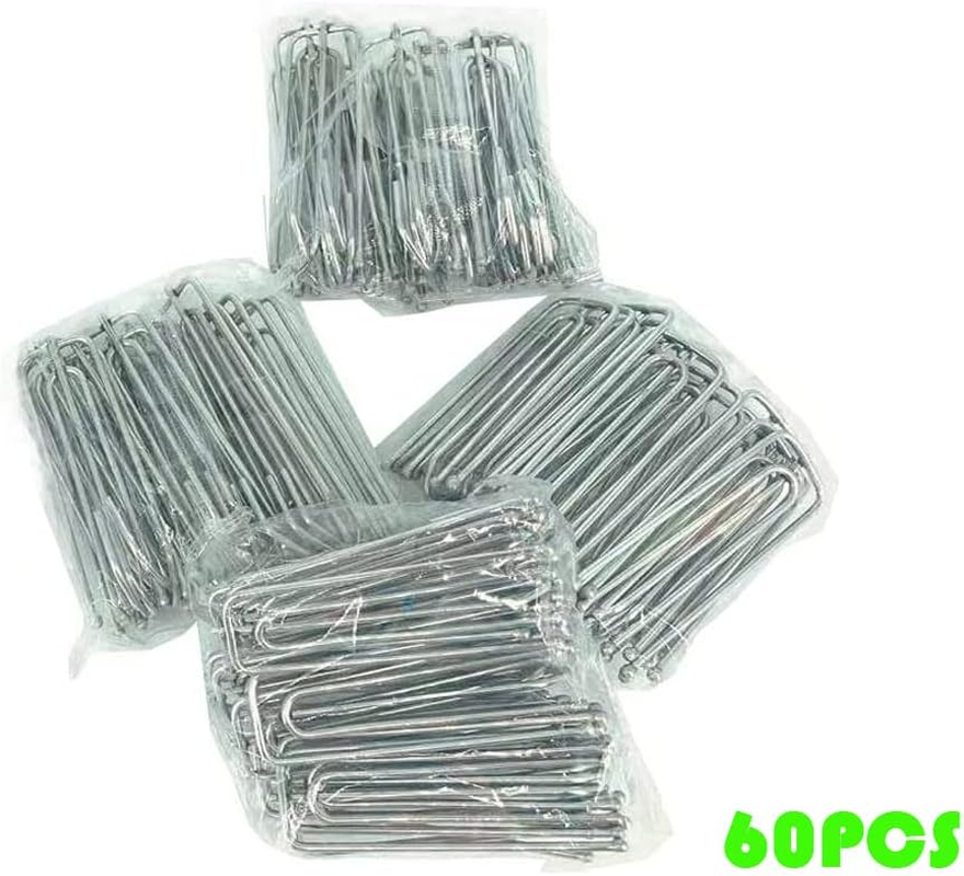 Umbrella Concepts 60Pcs 304 Stainless Steel Curtain Drapery Pleat Hooks 4 Prongs Pinch Pleat Clips Hooks image number 4