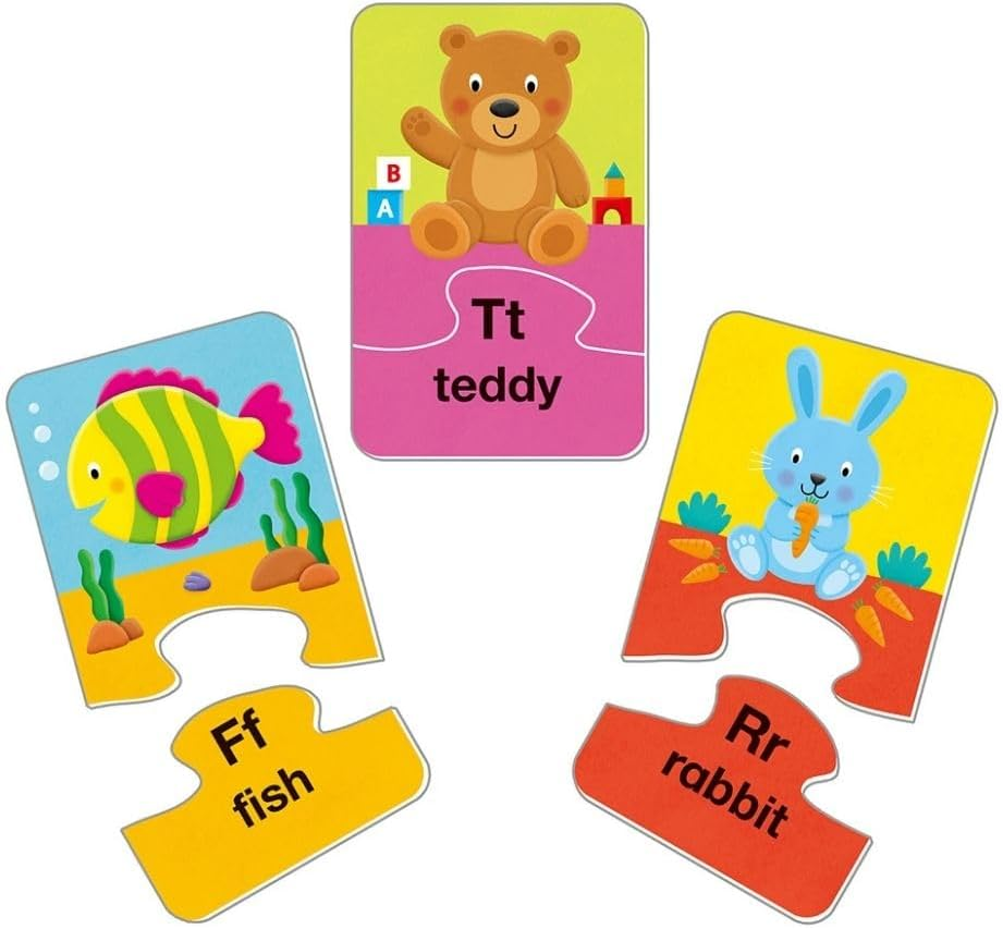 Galt Alphabet Puzzles &ndash; 26 Two-Piece Jigsaw Puzzles for Kids Age 3&ndash;5, Early Literacy & Matching Skills image number 4