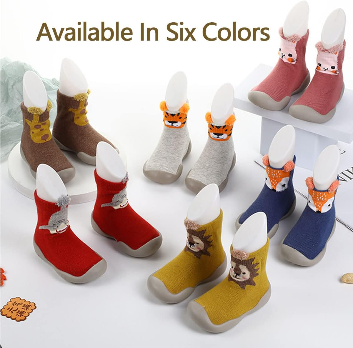 Toddler Baby First Walking Socks Shoes Cute Animal Anti-Slip Breathable Baby Girl Boys Floor Socks Indoor Outdoor image number 5