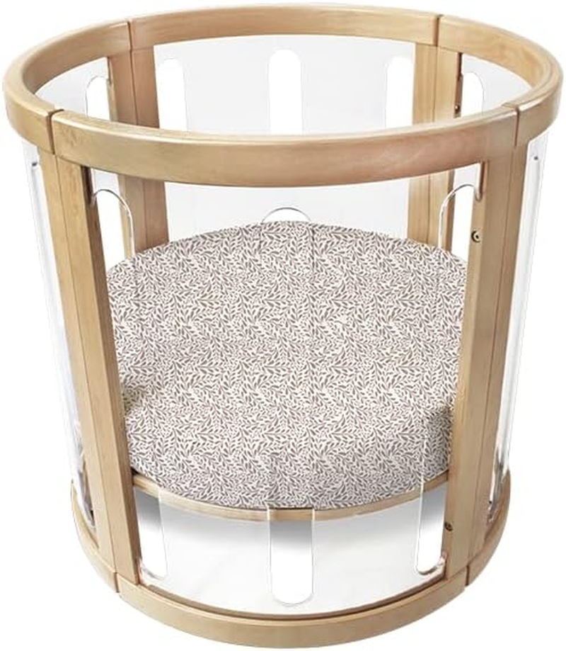 Babyhood Amani Bebe Jersey Cotton round Fitted Sheet, Reed