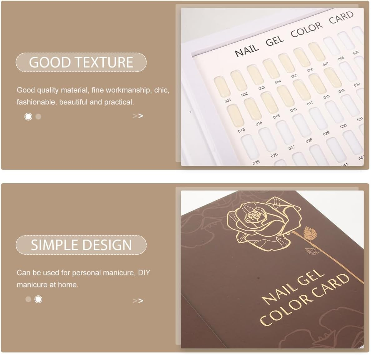 FOMIYES Color Card Display Book - 120 Room Nail Polish Color Show Cards Ideal for Nail Art Students and Diy Enthusiasts image number 2