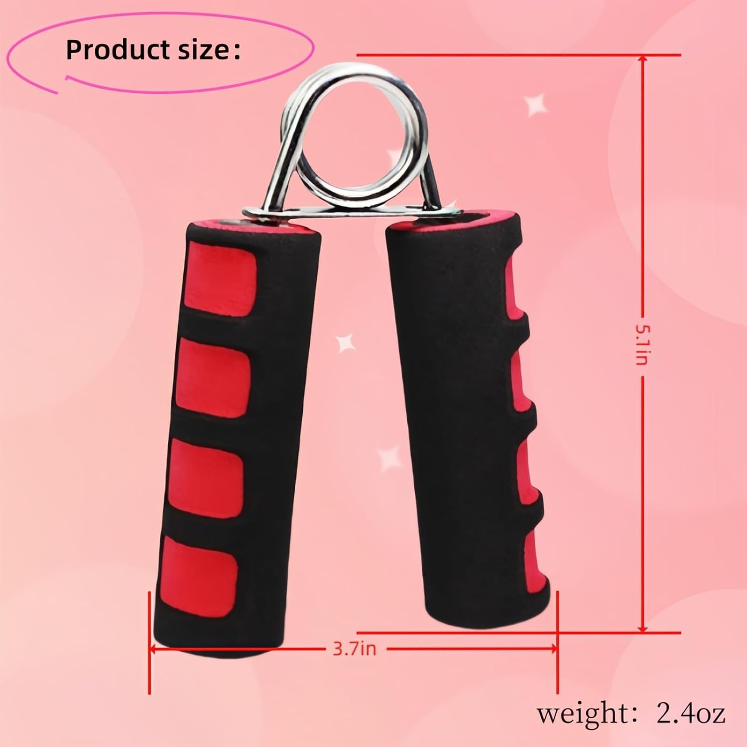 Ryandesign - Grip Strengthener Set - 2 Pack Soft Foam Hand Exerciser for Arthritis Relief, Carpal Tunnel and Strength Training, Portable Grip for Men, Women