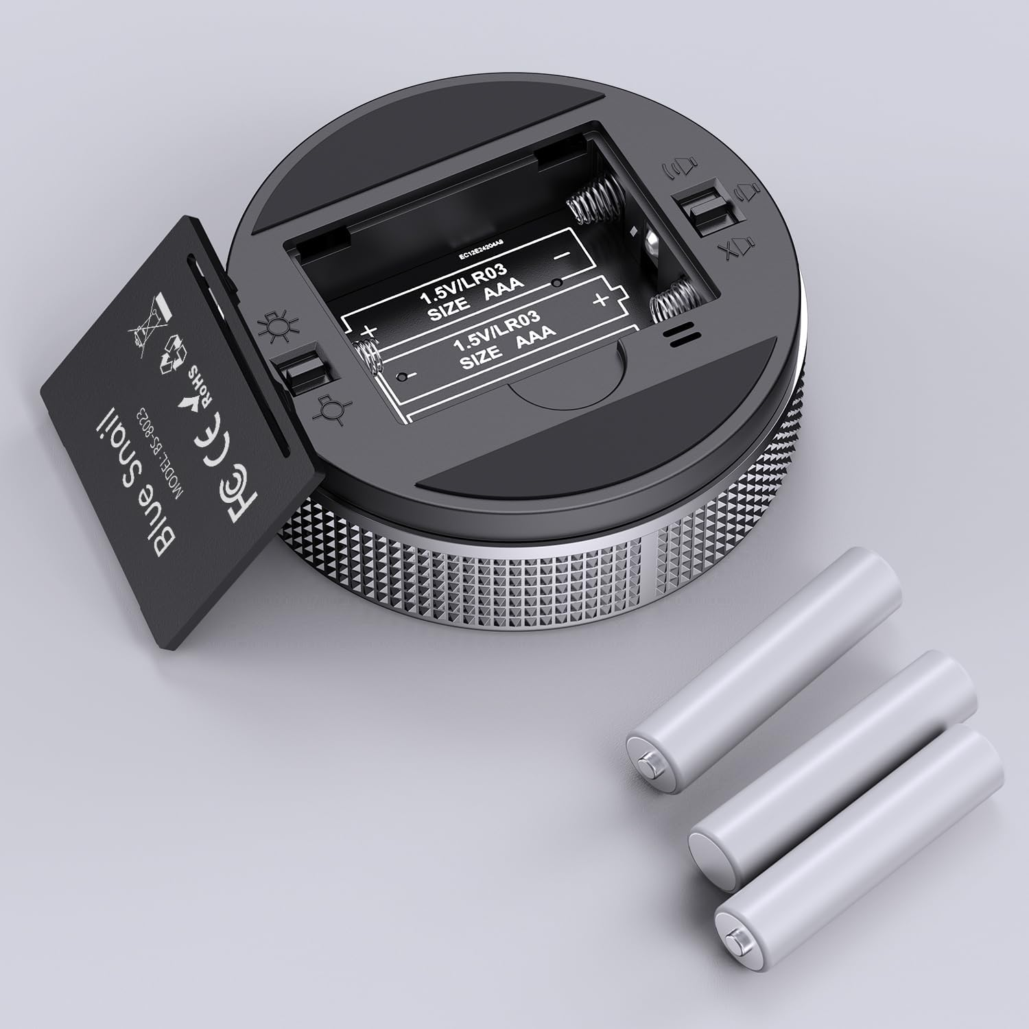 Bluesnail Kitchen Timer with LED Digital Display Smart Efficana for Home Classroom Gym Office, Volume and Brightness Adjustable Productivity Timer (Silvery) - All Black image number 4