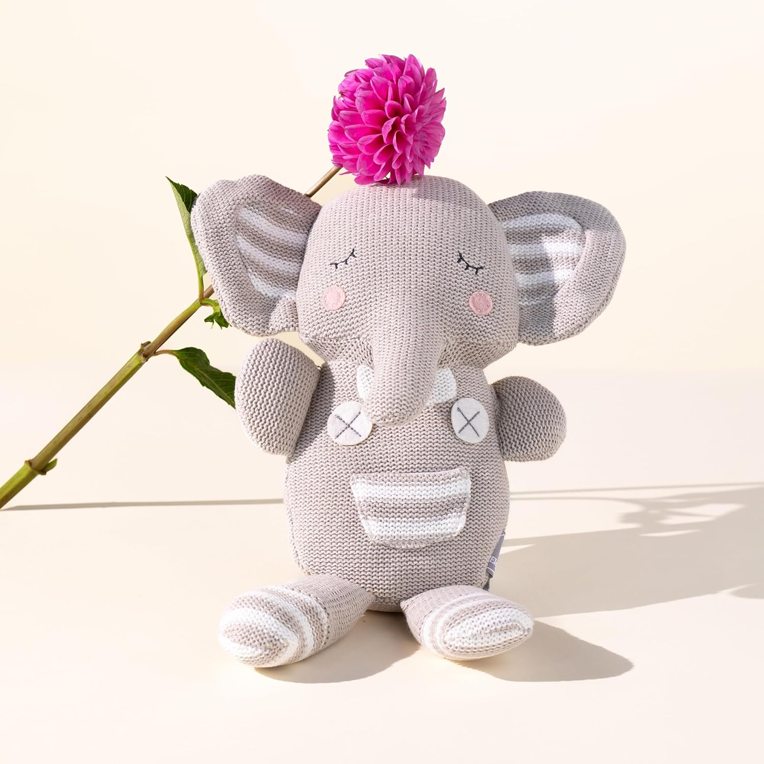 Welcoming Willow Gift Hamper | Curated Baby Gift Box by Good Day People | Choice of Red, White, Ros&eacute;, Champagne or Non-Alcoholic Sparkling | Includes Knitted Elephant, Baby Bodysuit, Bahen & Co. Chocolate & Face Masks &ndash; Premium Hamper for New Parents & Celebrations (Red Wine) image number 4