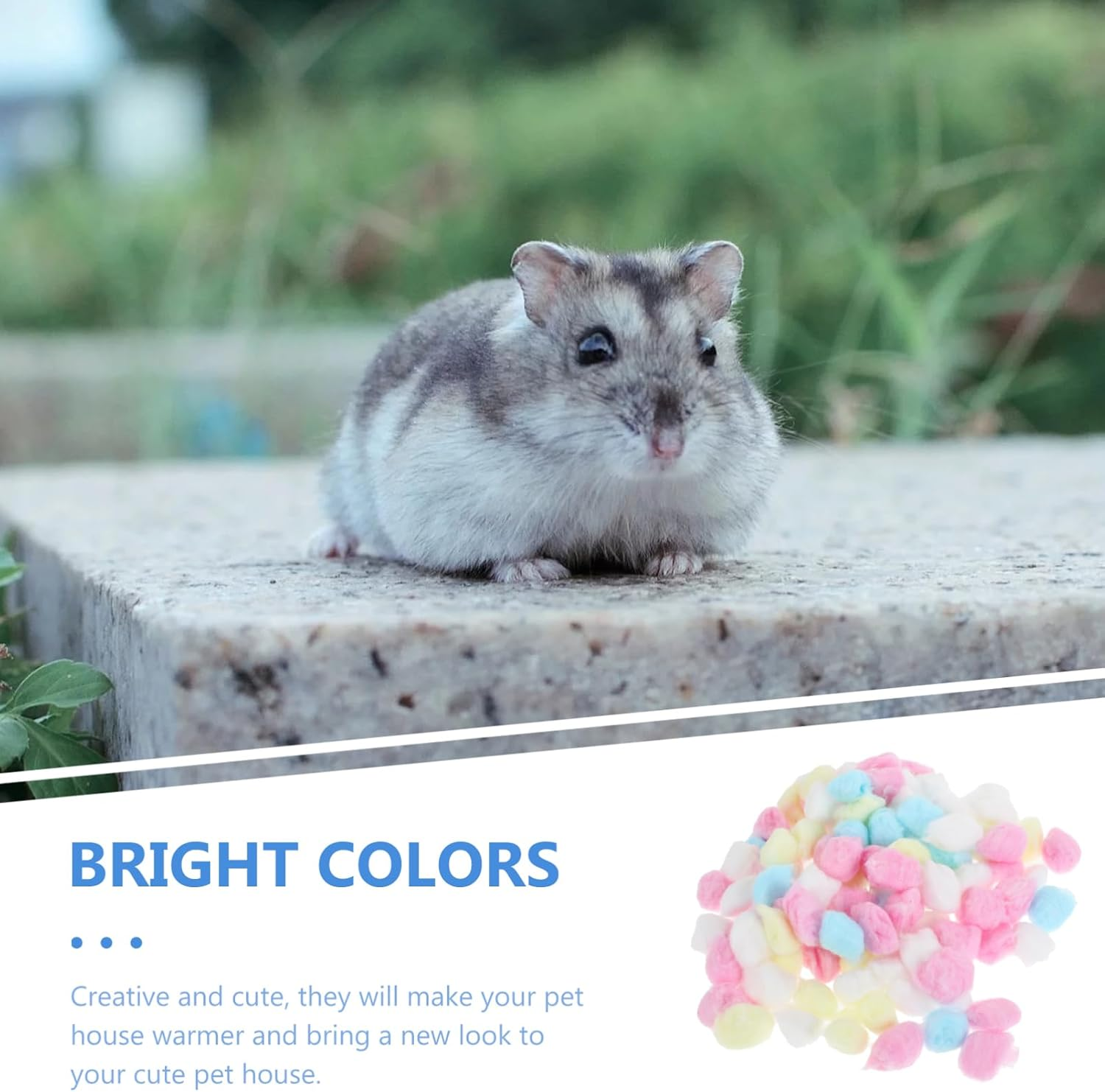 300Pcs Warm Cotton for Hamsters Nesting Material Quilts for Animals for Creating Comfortable Sleeping Spaces image number 4