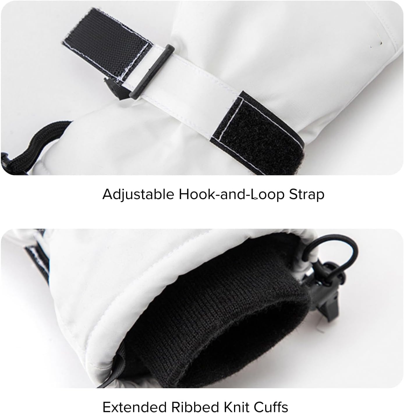 ZANZER Pro Ski Gloves, 3M Thinsulate Insulated Double-Layer Waterproof, Touchscreen Snow Gloves for Skiing, Winter Cycling image number 2