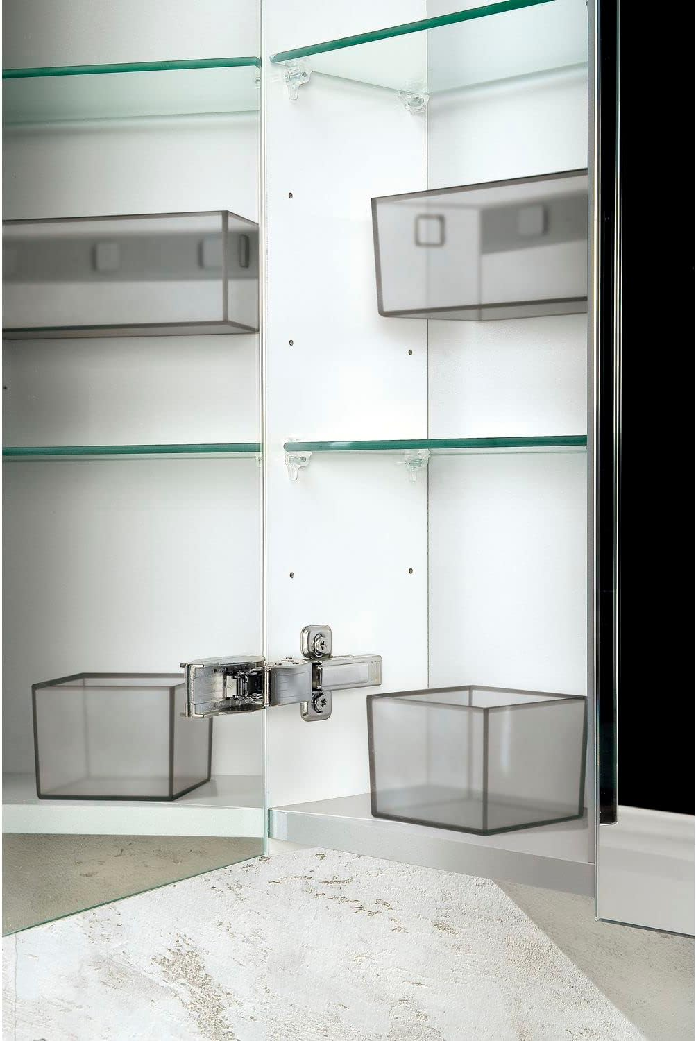 NINKA 5016.11 20909 White Translucent Banio Drawer Container 1-Compartment Storage Container Organiser 84 X 84 Mm Plastic image number 3