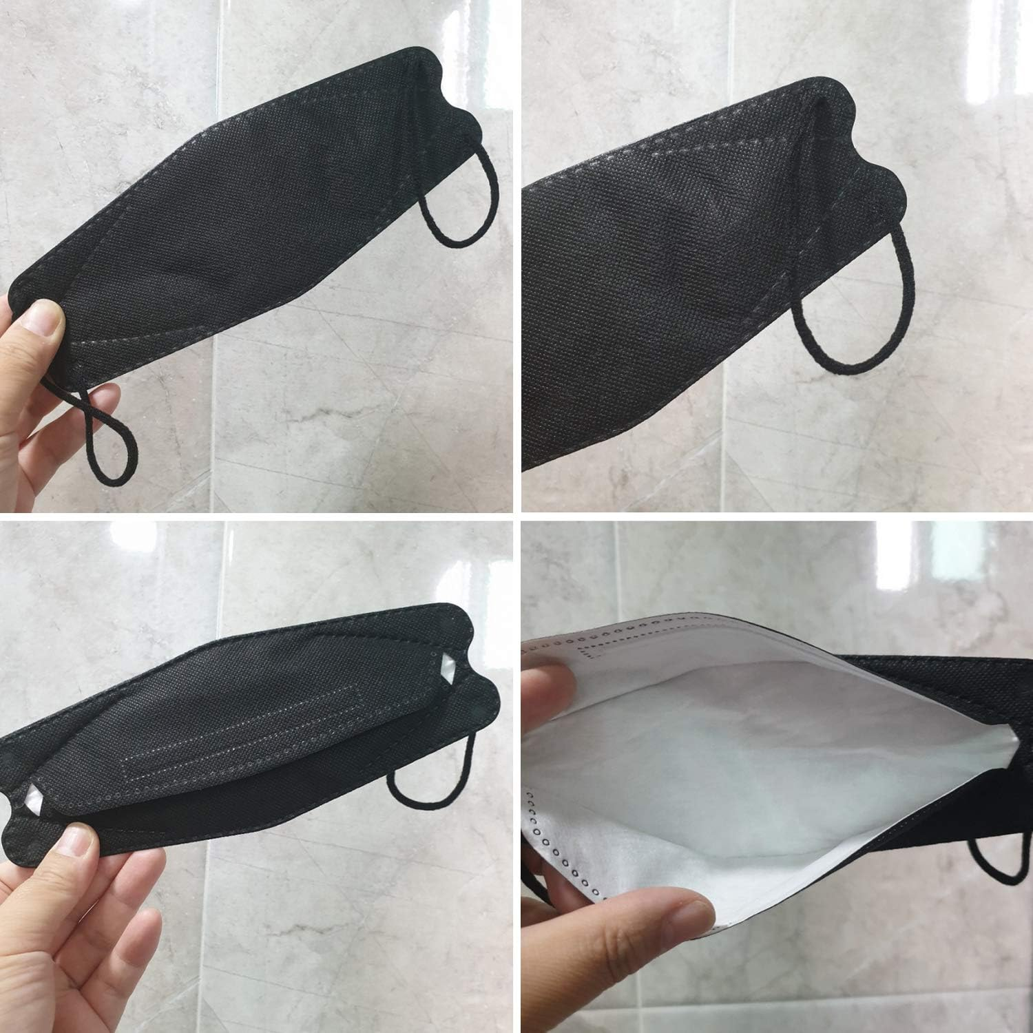 KF94 Disposable Face Safety Mask ,Black, Breathable Mask for Adults &ndash; Good Manner image number 6