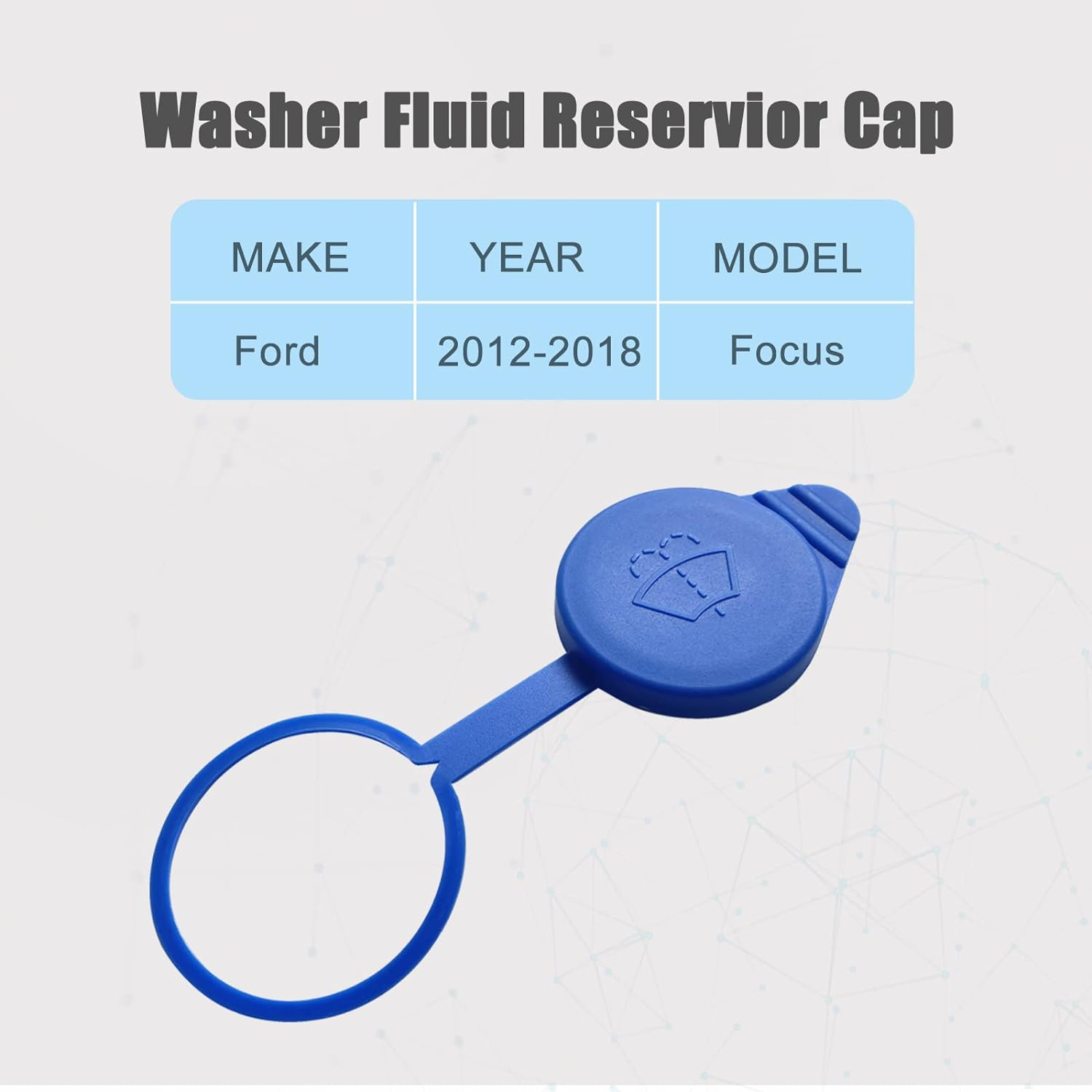 Windshield Washer Fluid Cap Wiper Reservoir Tank Cap Compatible with 2012-2018 Ford Focus image number 3