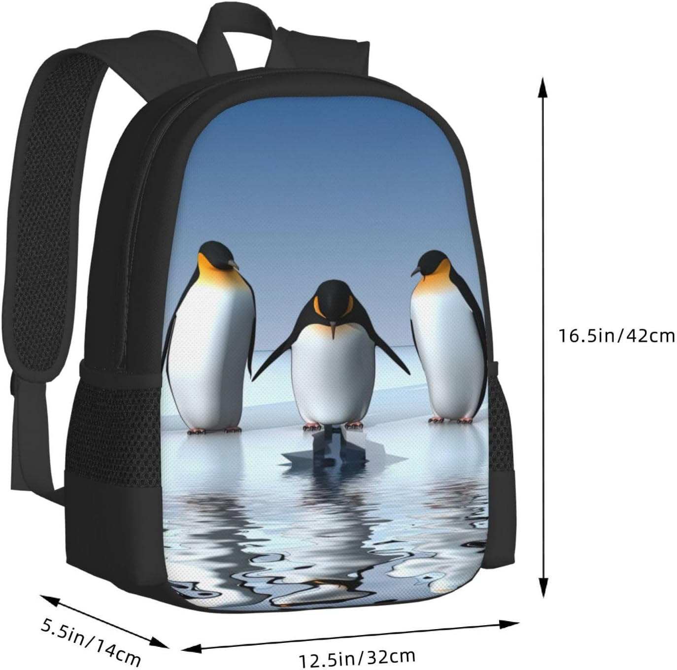 Penguin Backpack for Girls&Boy Backpacks Elementary Bookbags Middle School Bags Women Casual Daypack image number 5