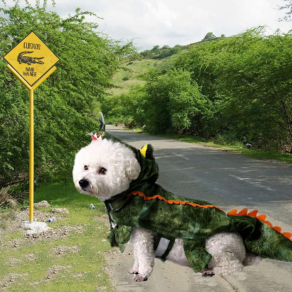 Alligator Dog Costume - Funny Croc Costume for Small to Large Dogs, Halloween Cosplay Dress image number 5