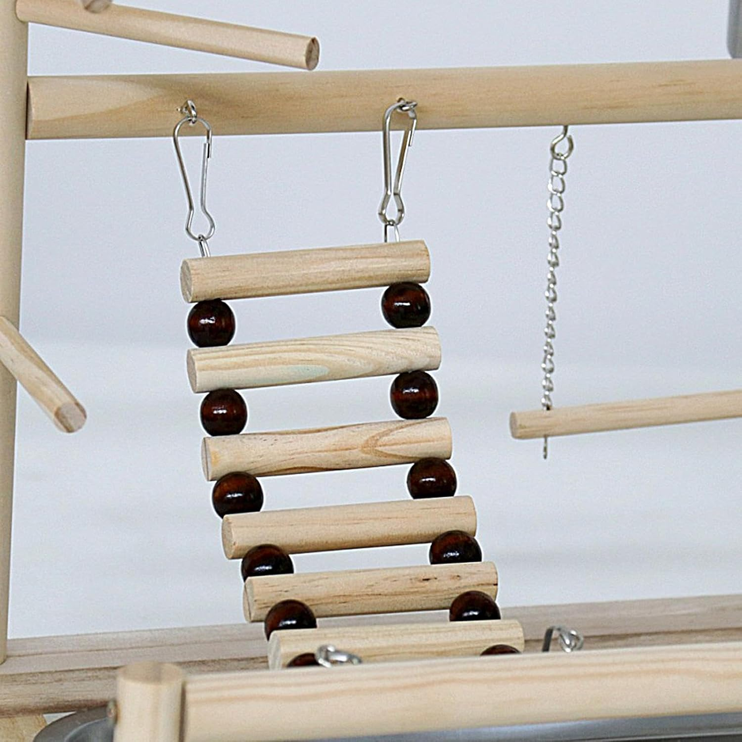 Parrot Perch Stand, Natural Wood Bird Toys, Playground Wood Perch, Bird Perches Stand, Bird Play Gym, Natural Bird Perch, Parrot Play Stand, Wooden Bird Perch, Bird Play Gym for Birds