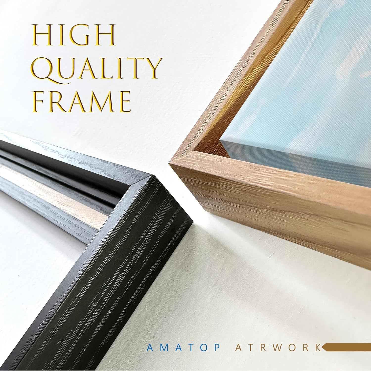 Framed Wall Art Beach D&eacute;cor Ocean Canvas Picture Coastal Artwork Sea Bird Boat Blue Tan Small Rustic Beachy Canvas Print for Bathroom Bedroom Living Room