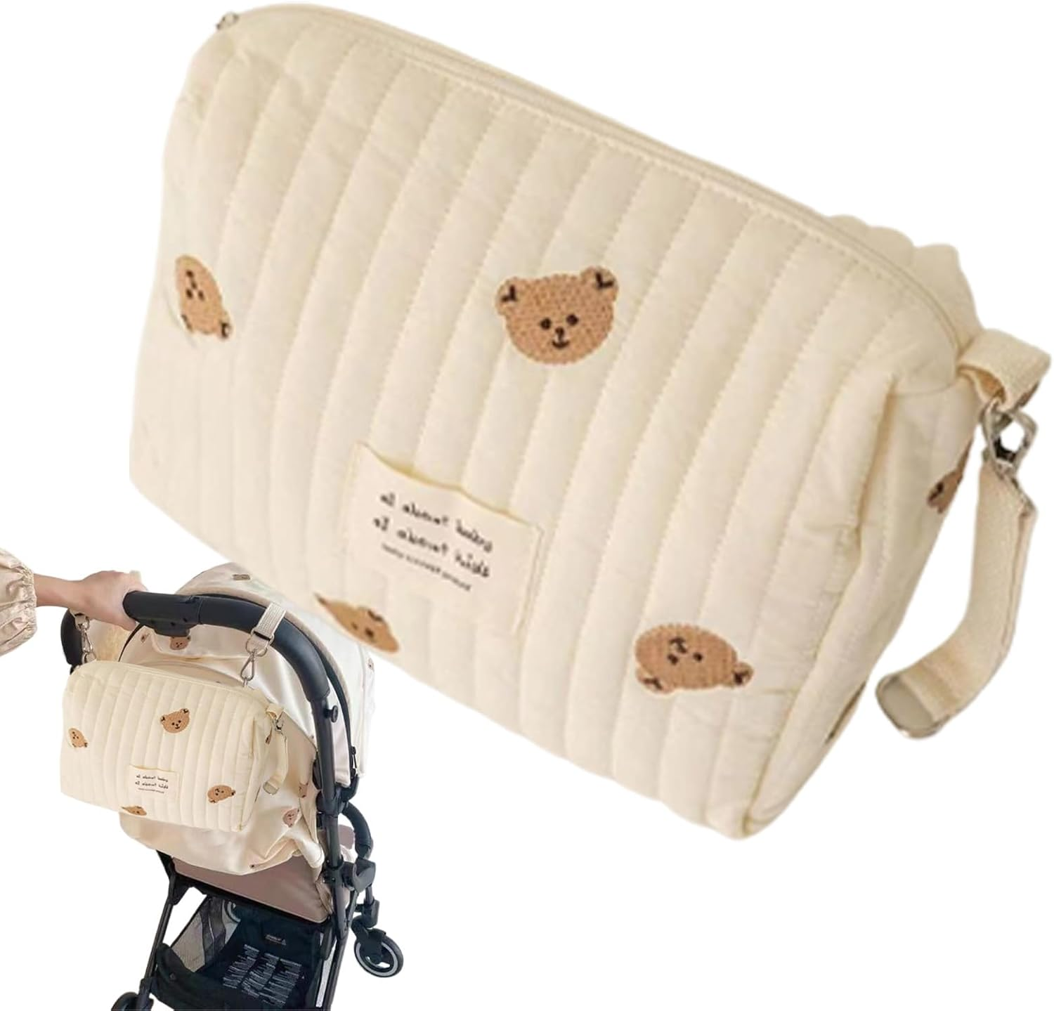 Toddler Diaper Bag - Lightweight Diaperr Bag, Baby Esentials Organizer | Stylish Baby Bbag with Multiple Pockets, Babies Stroller Diaper Storage Organizer Pouches for Outdoor Shopping and Travel