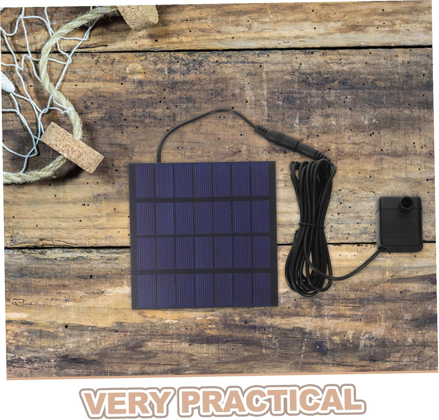 Solar Panel Fountain Kit Square Solar Pump with Water Recycling System for Outdoor Garden Patio Landscape image number 5