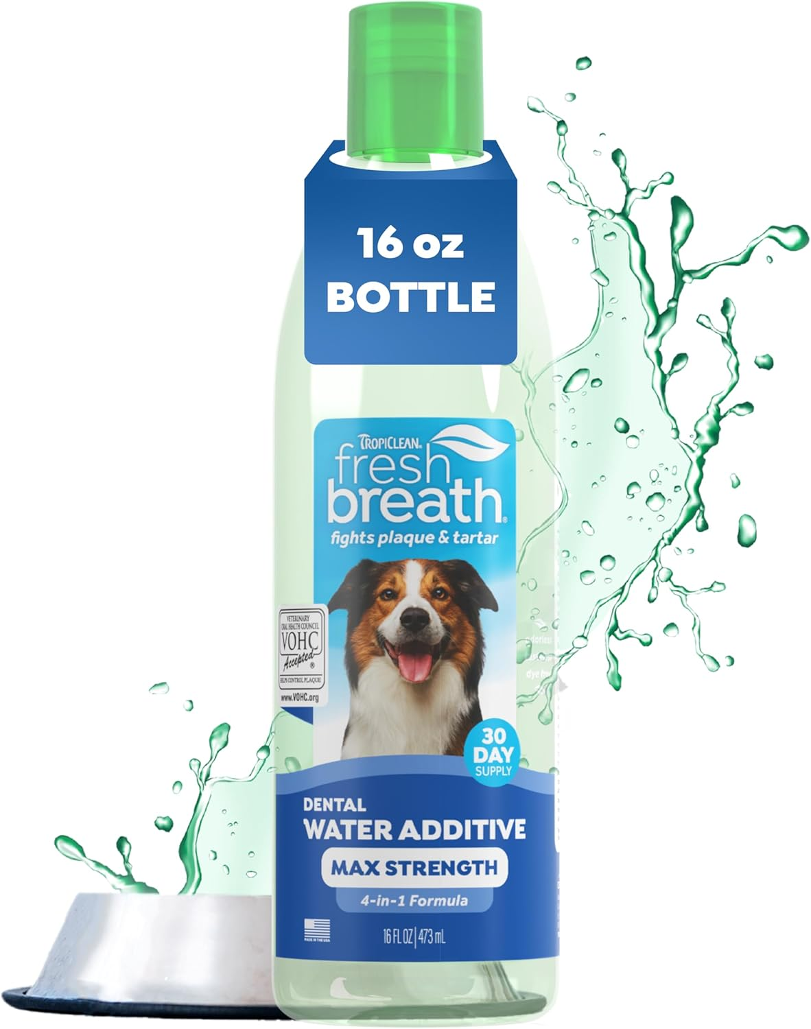 Tropiclean Fresh Breath No Brushing Teeth Cleaning Dental Health Water Additive Solution for Puppies 473Ml