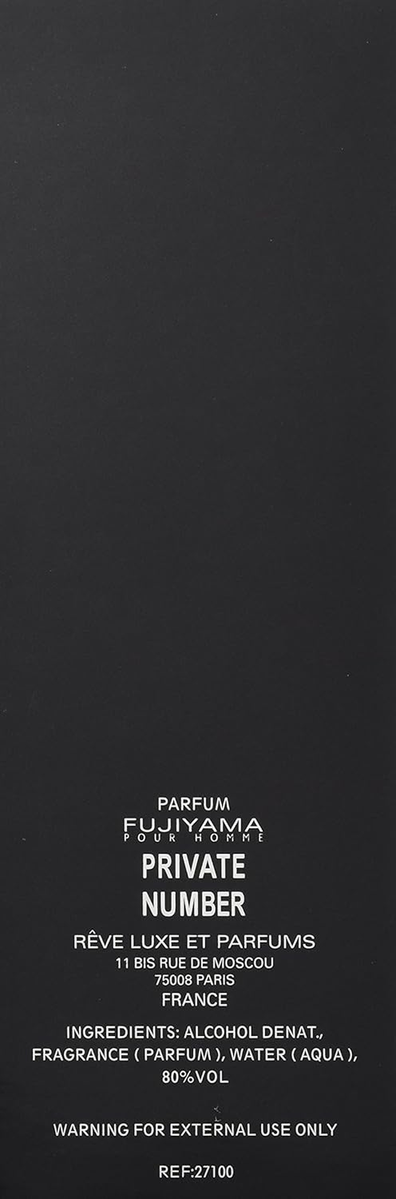 Success De Paris Fujiyama Private Number for Men 3.3 Oz. EDT Spray, 100 Ml image number 3