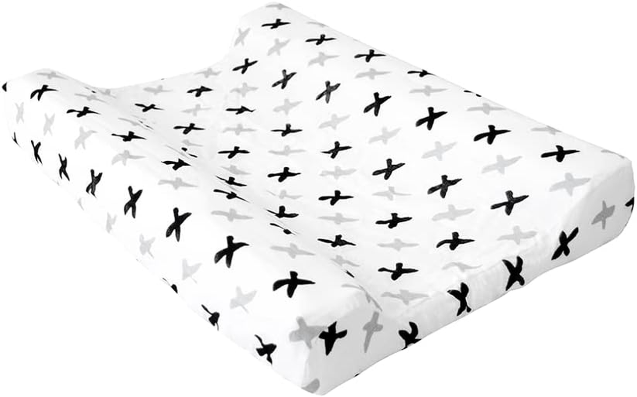 Babyhood Tic Tac Toe XX Print Organic Mat Cover, White/Black